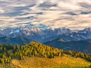 Die Alpen sind für europäische Zugvögel eine natürliche Barriere, die oft umflogen wird, © domelaci / Pixabay